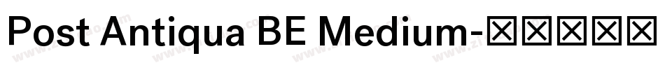 Post Antiqua BE Medium字体转换
